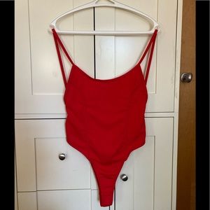 MOTEL ROCKS 1 Piece Red Bathing suit NWOT size M